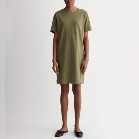 Everlane Dresses & Skirts - Everlane Women Olive Green T-Shirt Dress Size S